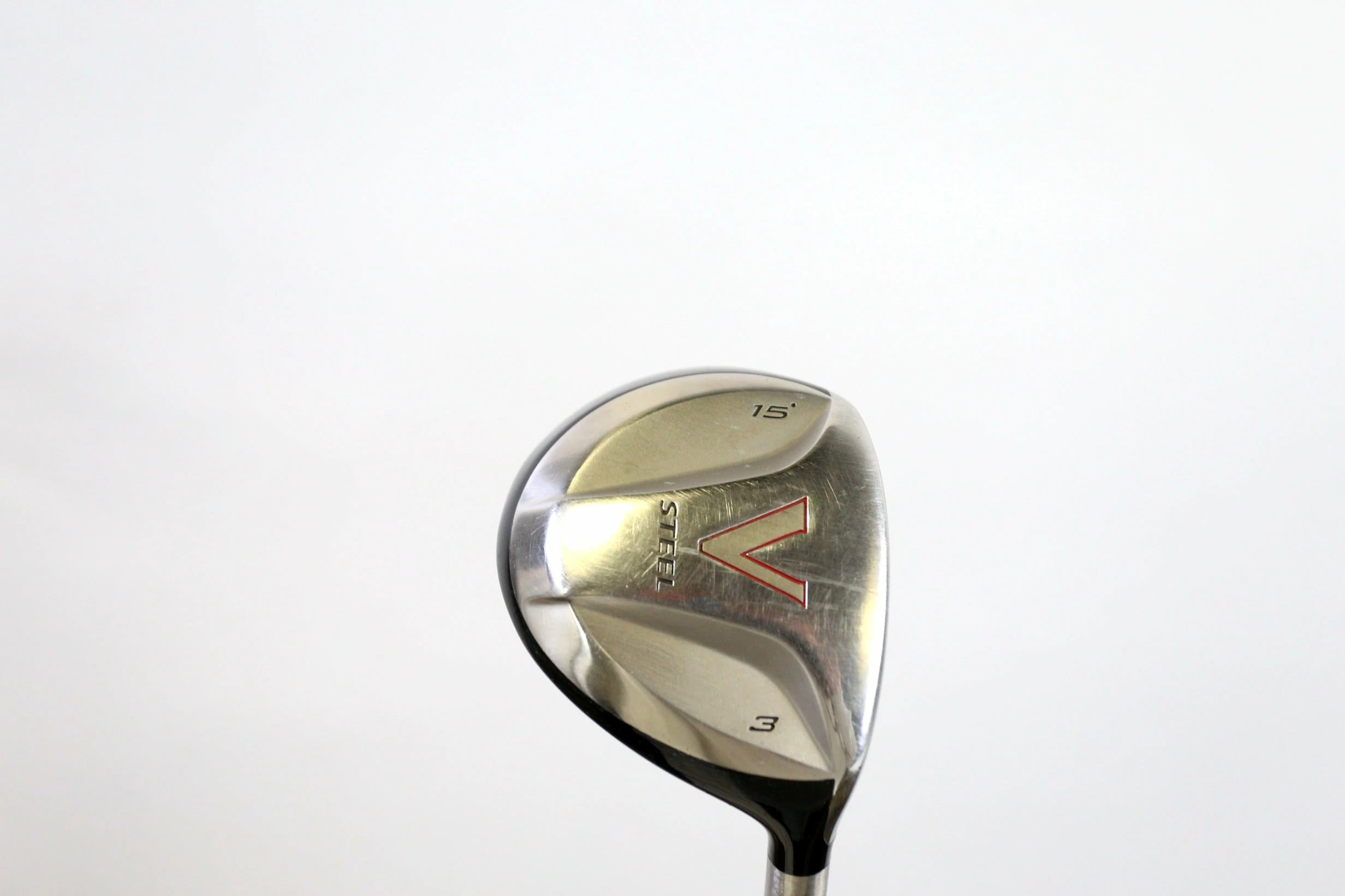 TaylorMade V Steel 3 Wood 15* RH 42 In Steel Shaft Regular Flex