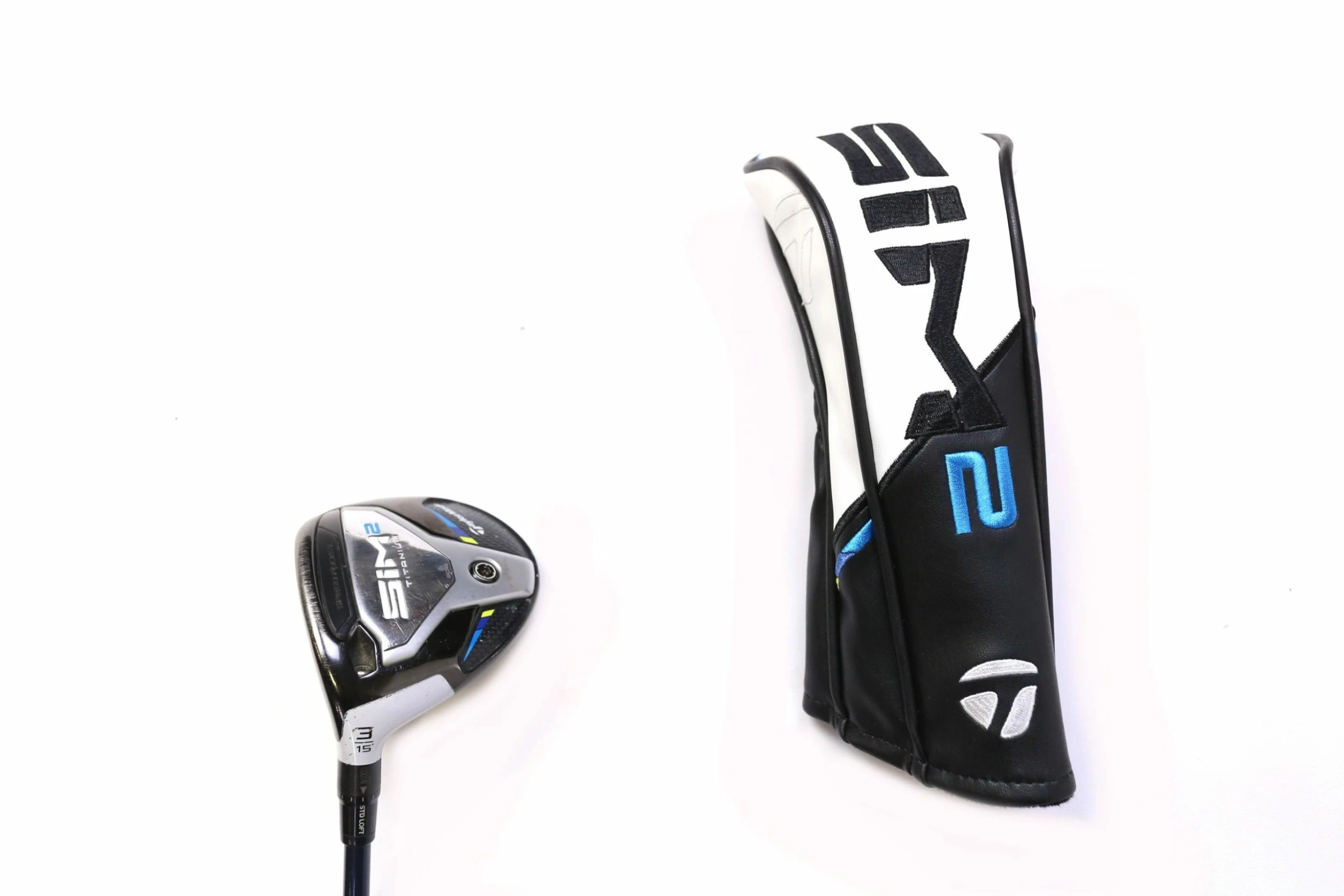 TaylorMade SIM 2 Ti 3 Wood Left Handed 15* 43 In Fujikura Graphite Shaft Regular