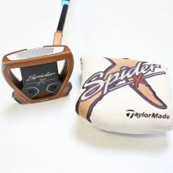 TaylorMade Spider X Copper/White Single Bend Putter 35 In RH Steel Shaft
