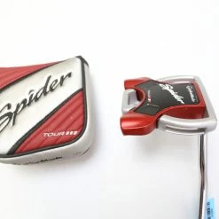 TaylorMade Spider Tour Red Putter RH 33.75 In Steel Shaft Pistol GT 2.0 Grip