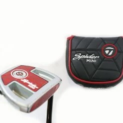 TaylorMade Spider Mini Diamond Silver Putter LEFTY 34 In Steel TaylorMade Shaft