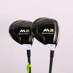 TaylorMade M2 2017 5, 7 Wood Set RH Matrix White Tie Graphite Shaft Ladies Flex